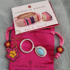 Lauren G Adams Blue Charm Ring Size 7